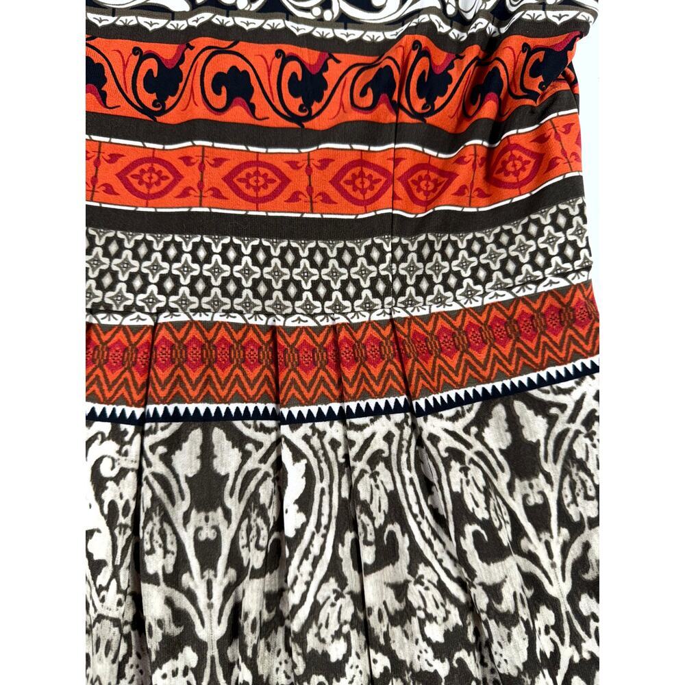 Studio One NY Multicolor Embellished Sleeveless Mocked Pleated Dress 6P - Picture 5 of 7